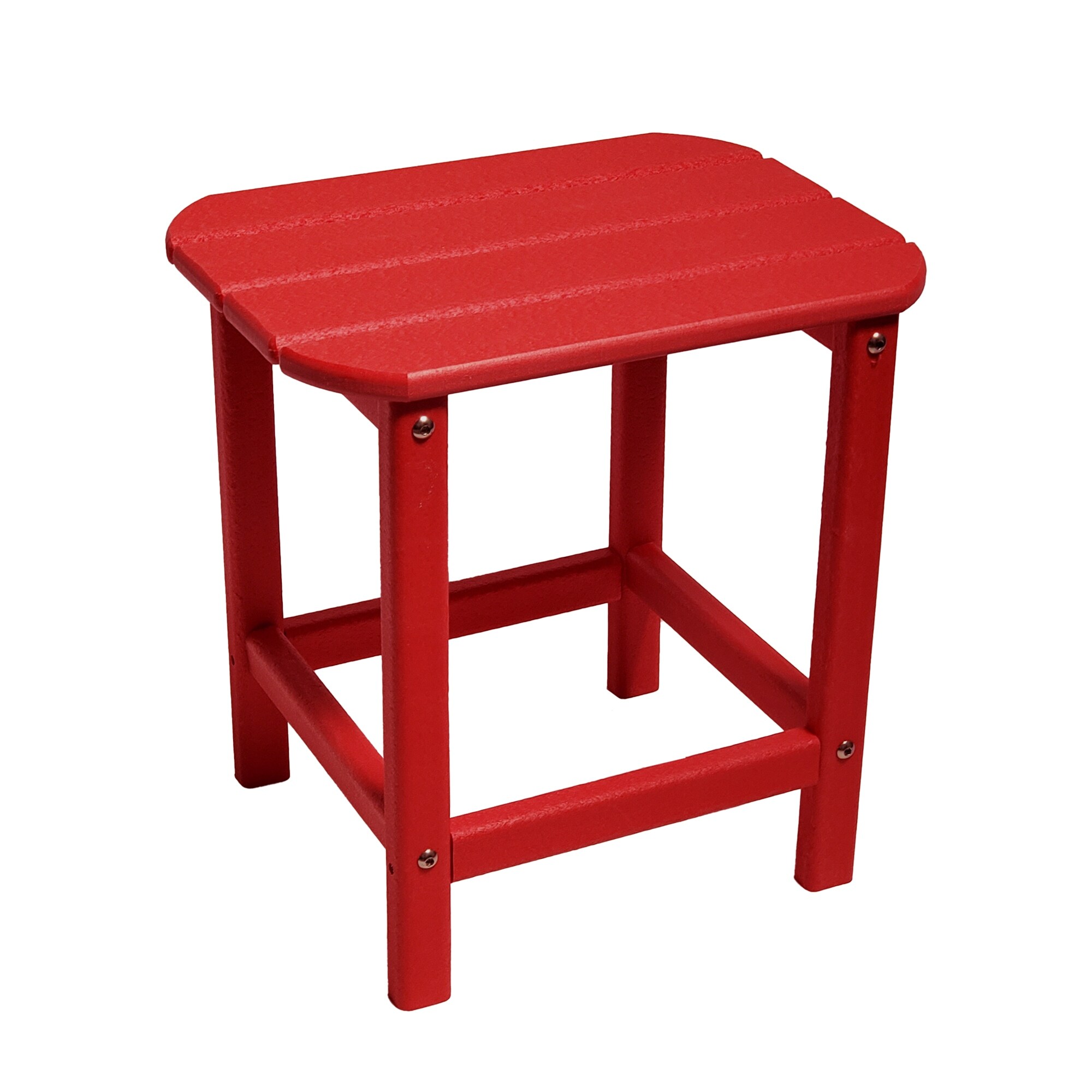 Red plastic cheap outdoor side table