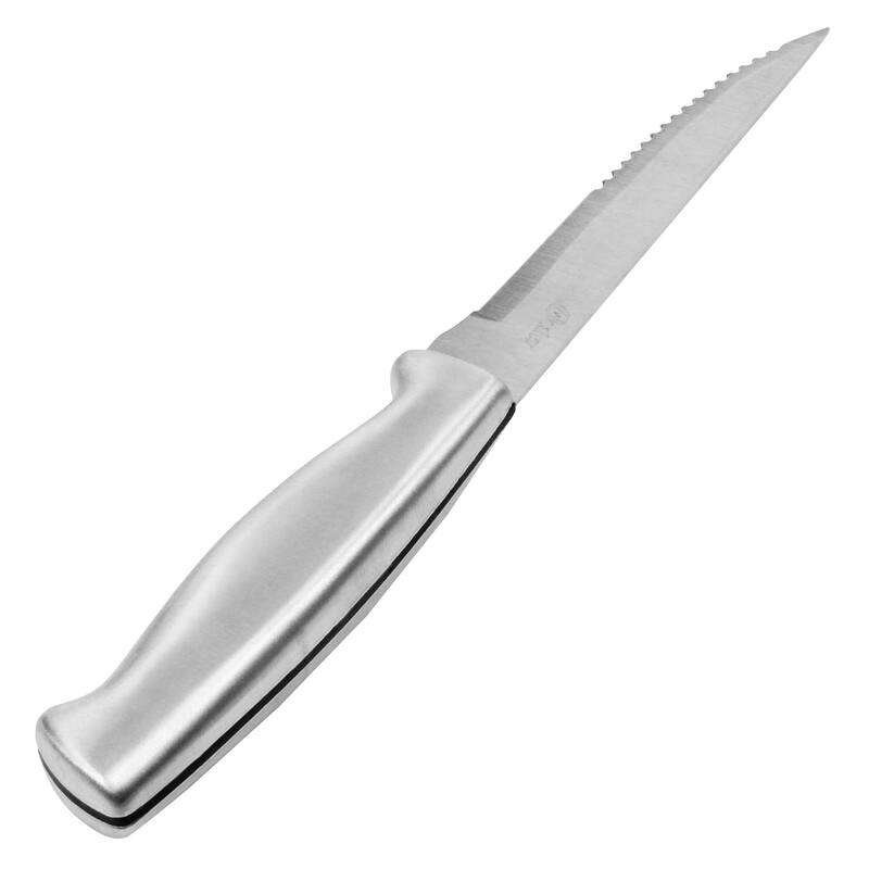 20 Piece Stainless Steel Silverware with Steak Knife Set