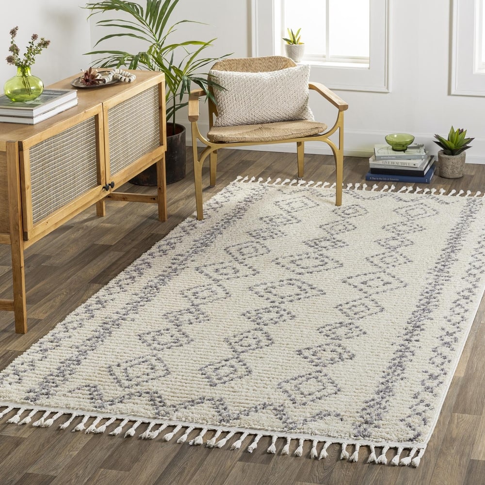 Livabliss Casual Casablanca Shag Tribal Area Rug