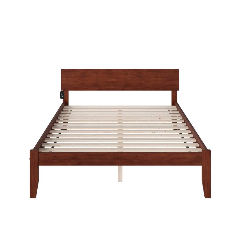 Orlando King Platform Bed in Walnut