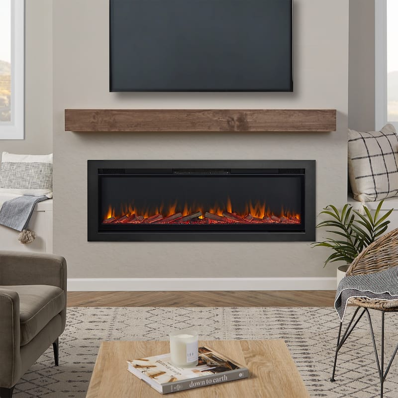 64.5 Inch Wall Mounted/Recessed Electric Fireplace Insert by Real Flame