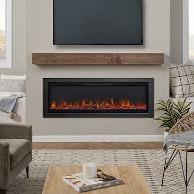 64.5 Inch Wall Mounted/Recessed Electric Fireplace Insert by Real Flame