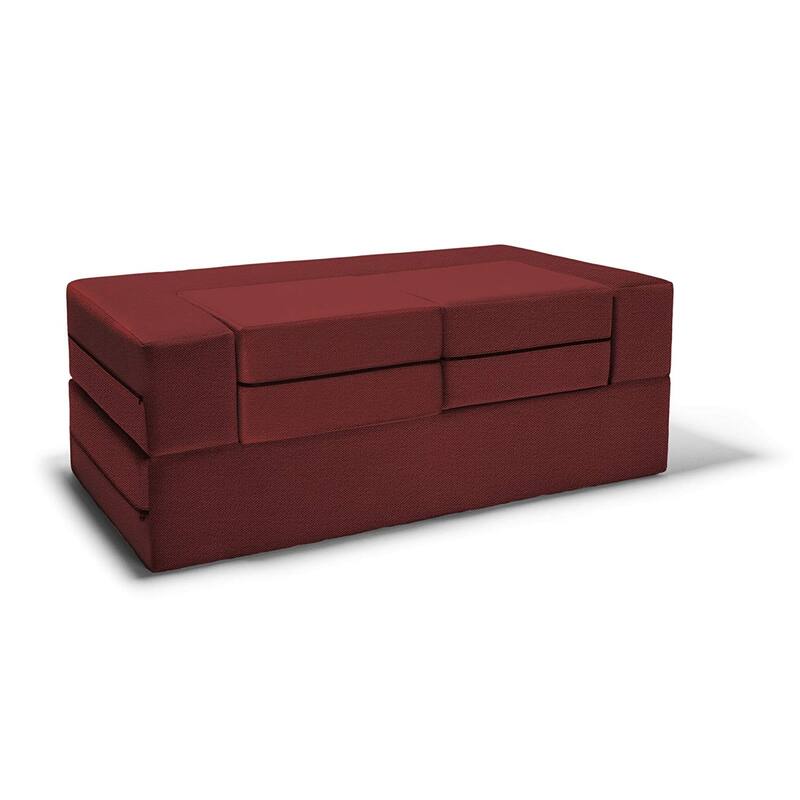 Jaxx Zipline Convertible Queen-size Sleeper Loveseat and Ottoman Set