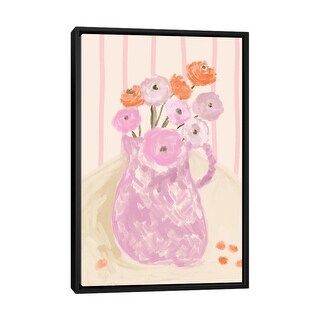 iCanvas "Still Life Floral Vase" by Grace Digital Art Co Framed - Bed ...