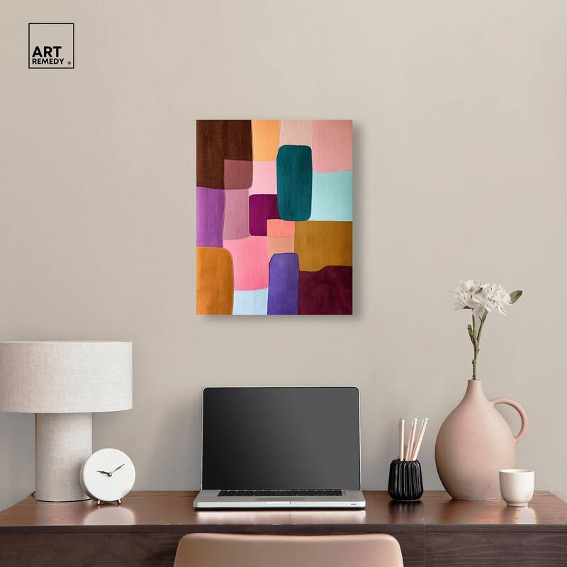 Color Block Cadence II Canvas by Art Remedy, Gallery Wrapped