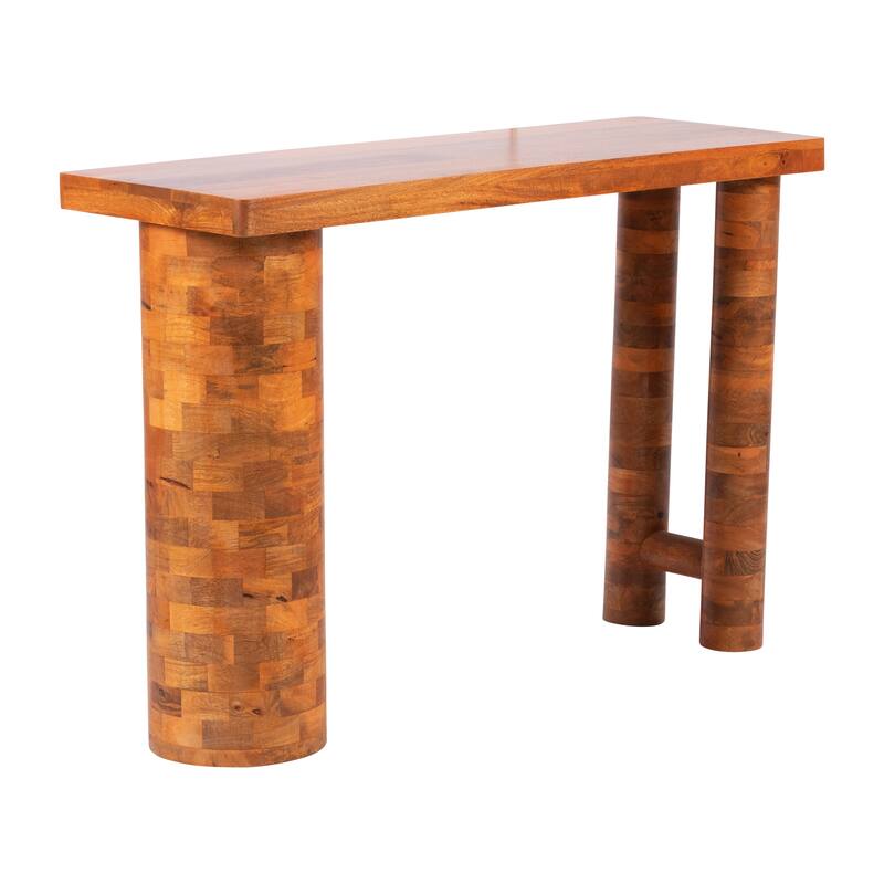 Sagebrook Home Modern Neutral 32" Brown Rectangle Wood Console - 45" x 15" x 32"