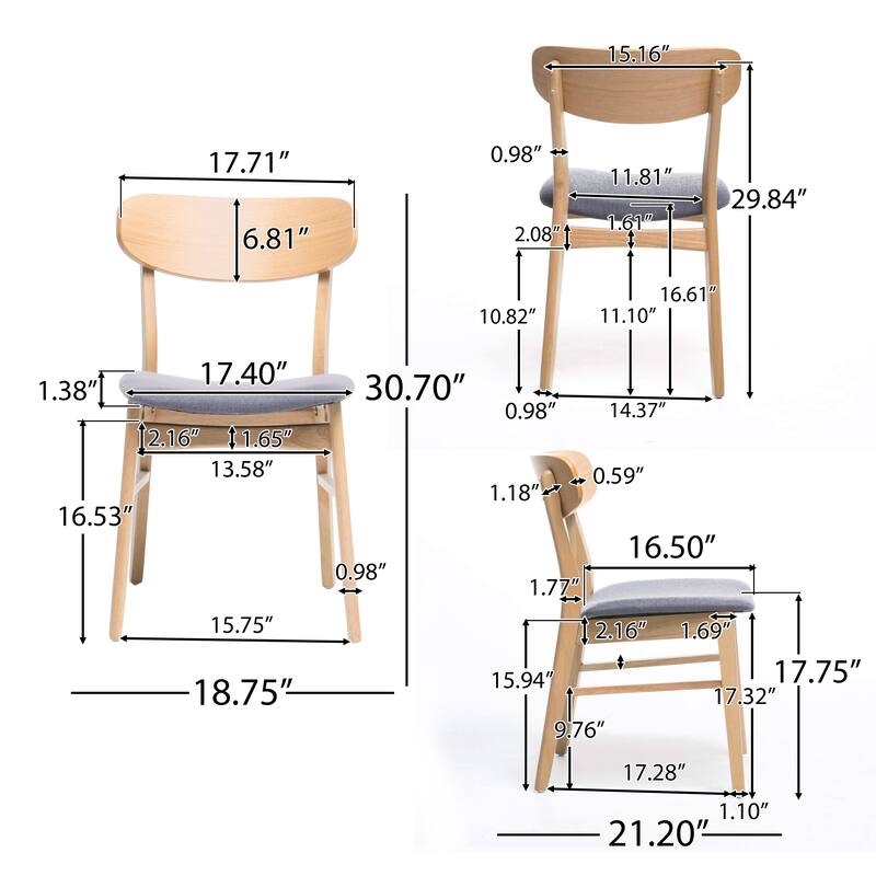 Lucious Mid-Century Modern 7 Piece Dining Set by Christopher Knight Home