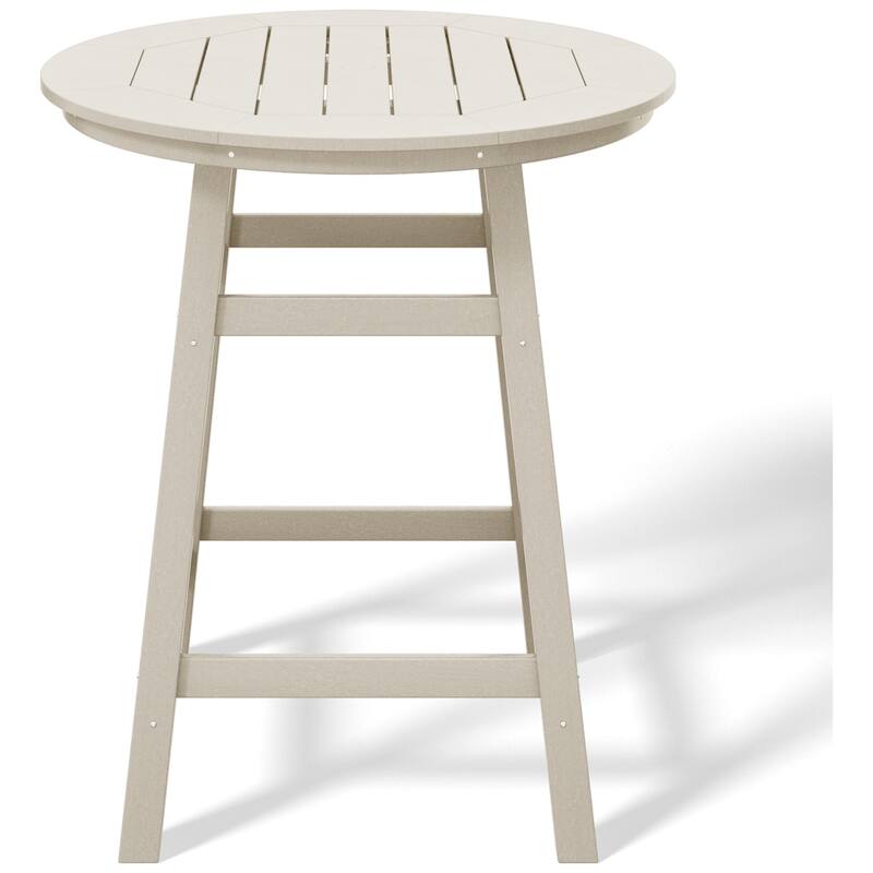 Polytrends Laguna Hdpe All Weather Outdoor Patio 35" Round Counter Table