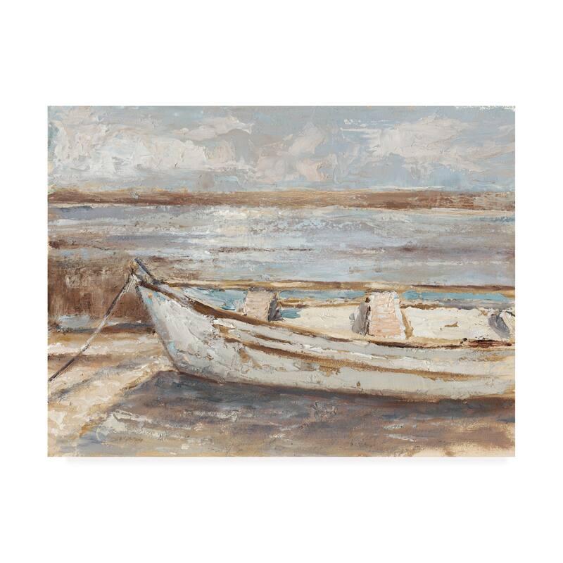 Ethan Harper 'Weathered Rowboat Ii' Canvas Art