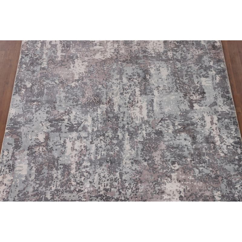 Abstract / Modern Area Rug Handmade Wool Carpet - 5'11"x 8'11"