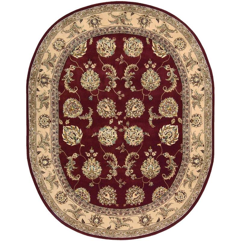 Nourison Hand-tufted Area Rug - 7'6" x 9'6" Oval - Lacquer - Oval