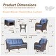 preview thumbnail 6 of 91, Outdoor Patio Furniture Set Brown Wicker Patio Conversation Seating Sets