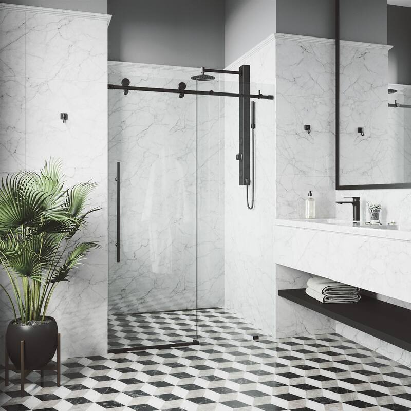 VIGO Elan E-Class Frameless Sliding Shower Door