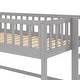 preview thumbnail 10 of 11, Twin Size Low Loft Bed with Ladder and Removable Slide, Space-Saving Design