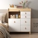 preview thumbnail 25 of 36, Storage Dresser Chest w/Changing Station for Infant Kids Bedroom White