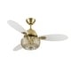 preview thumbnail 8 of 14, Gable River of Goods 3-blade 42-inch Modern Indoor Ceiling Fan with Hand-Painted Glass Shade and Remote Control