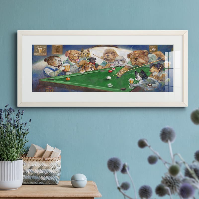 Pool Dogs-Premium Gallery Framed Print