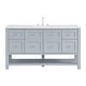 preview thumbnail 51 of 56, James Martin Vanities Breckenridge 60" Single Vanity, Serenity Blue