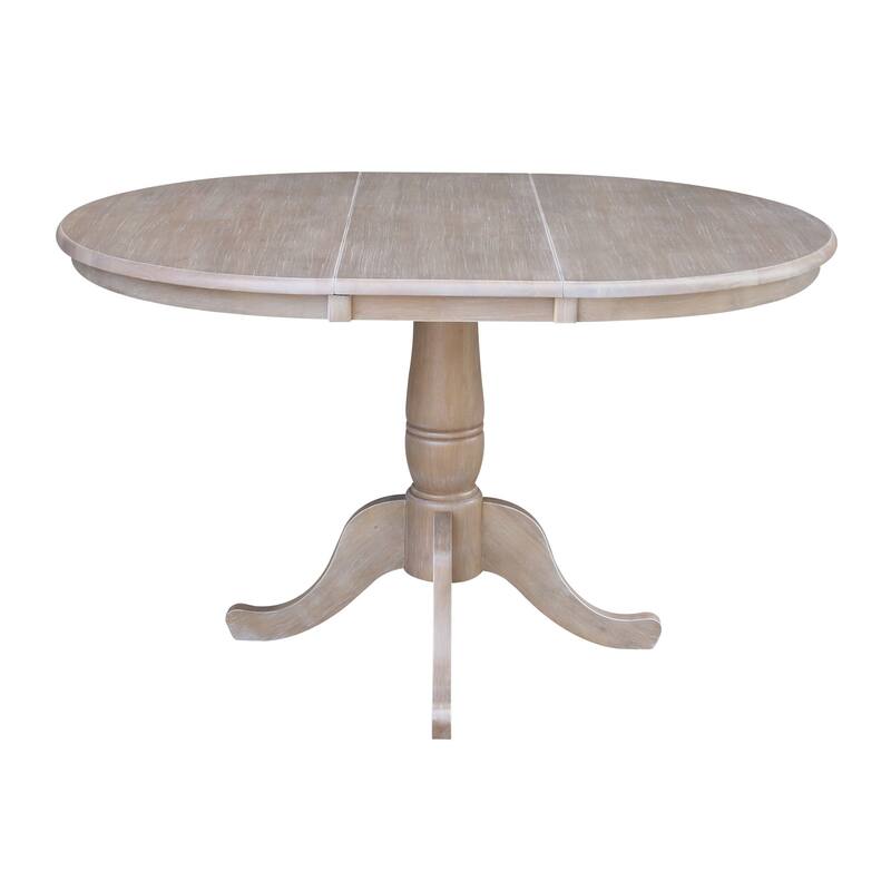 The Gray Barn Jalisco 36-inch Round Top Pedestal Table with 12-inch Leaf