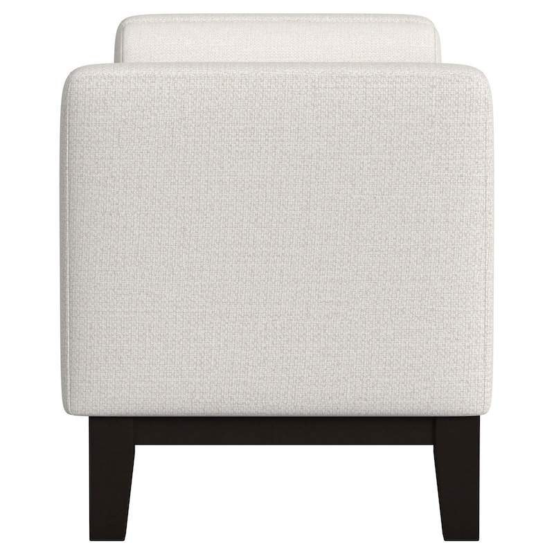 Rosie Upholstered Accent Bench with Armrests Vanilla - 64.25'' X 22.50'' X 25.25''