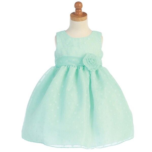 mint green flower girl dress