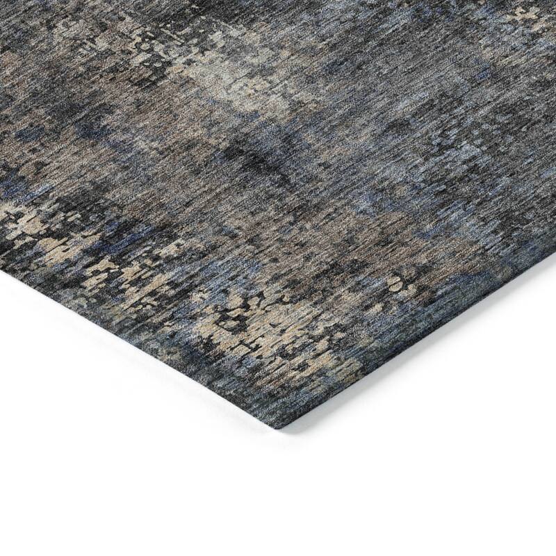 HomeRoots Abstract Transitional Rectangle Outdoor Rug
