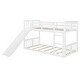 preview thumbnail 6 of 25, Twin Over Twin Bunk Bed Floor Bunk Bed with Slide and Ladder