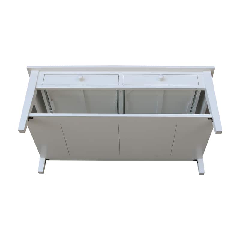 Spencer Solid Parawood Coffee Table - 48 in. W x 24 in. D x 19 in. H