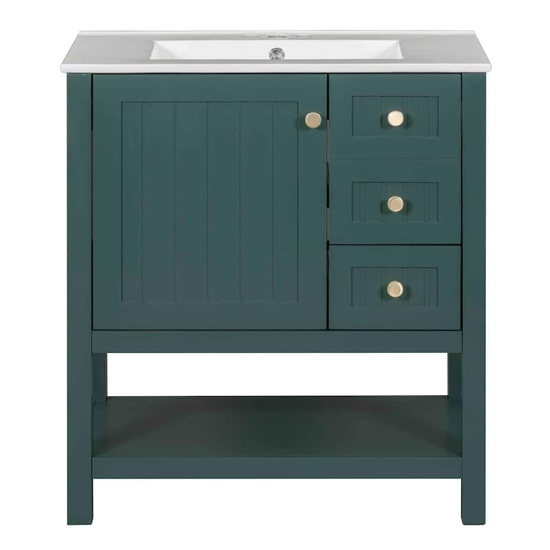 Bathroom Vanity Cabinet with Ceramic Sink