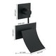 preview thumbnail 23 of 34, Wall Mount Bathroom Faucet Waterfall Brass Modern 2 Hole Bathroom Sink Basin Vanity Faucets with Valve