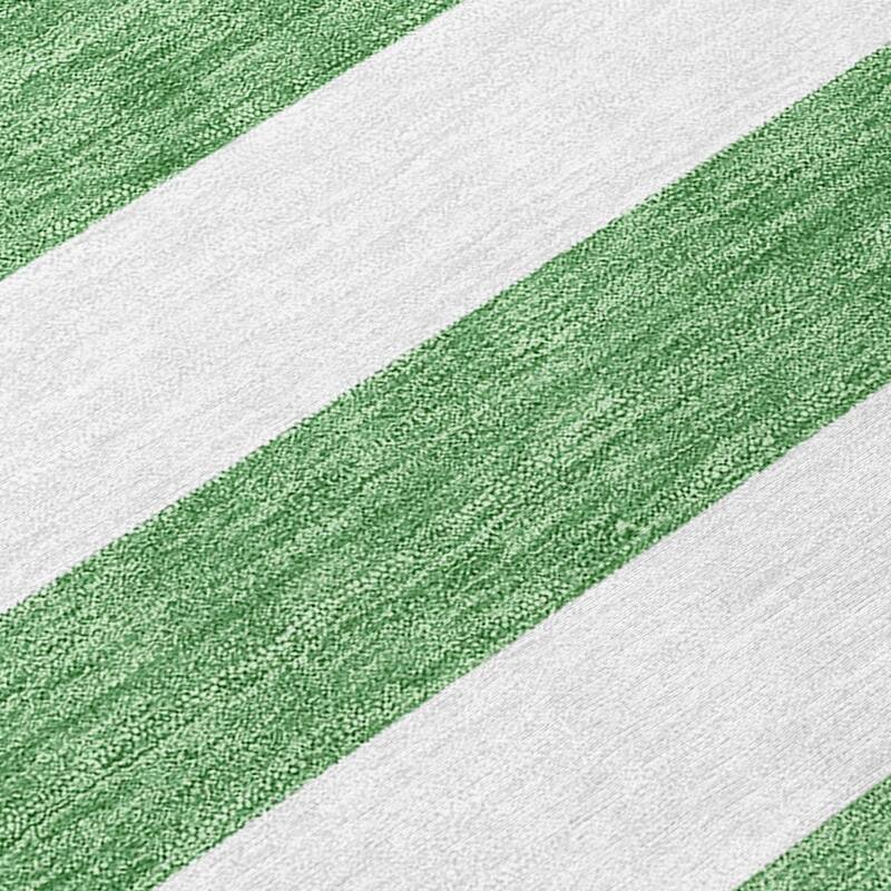 Jalu Stripe Weather Resistant Versatile Elegance Outdoor Rug