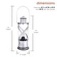 preview thumbnail 3 of 9, Alpine Corporation 15"H Indoor/Outdoor Vintage Metal Lantern with LED Lights, Silver