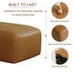 preview thumbnail 63 of 62, Elliot 22"/ 35"/ 43" W Modern Rectangular Genuine Leather Ottoman