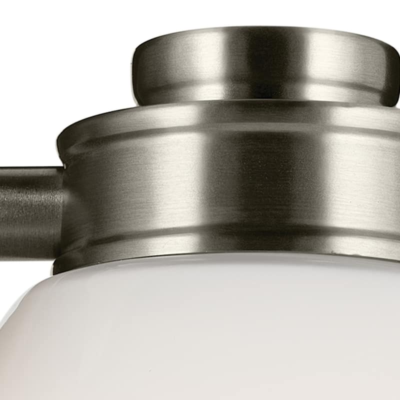 Kichler Lighting Shae 8.25" 1-Light Wall Sconce with White Opal Glass in Brushed Nickel