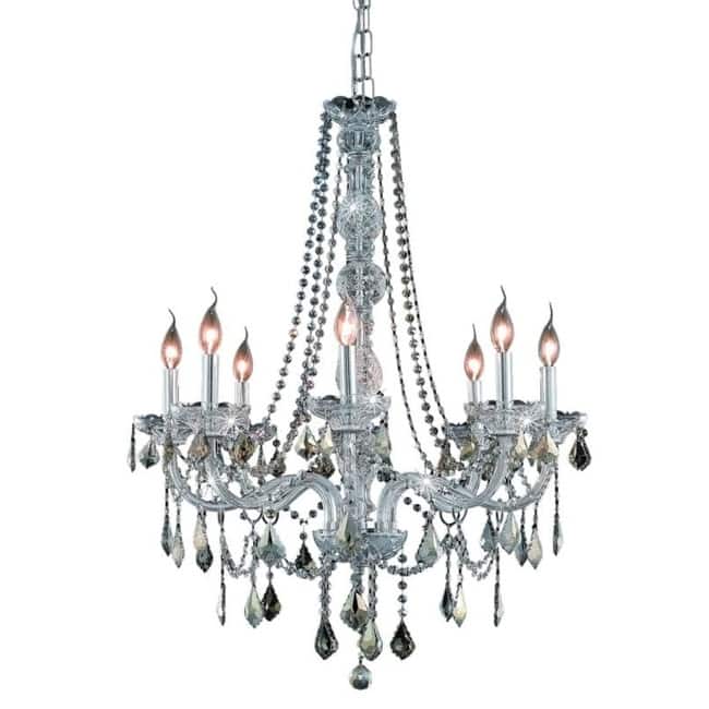 Elegant Lighting V7858D28-GT/RC Verona 8 Light 28" Wide Crystal