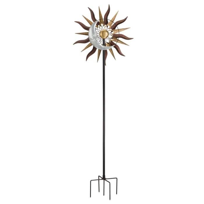 26" Wind Spinner Stake - Sun Moon
