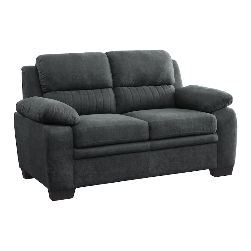 Onofre Fabric Living Room Loveseat - Dark Grey