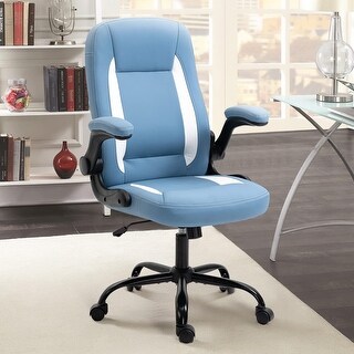 Office Chair Ergonomic Desk Chair, PU Leather High Back Executive Chair ...