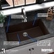 preview thumbnail 34 of 49, Karran Undermount 32.5 in. Large Single Bowl Quartz Kitchen Sink