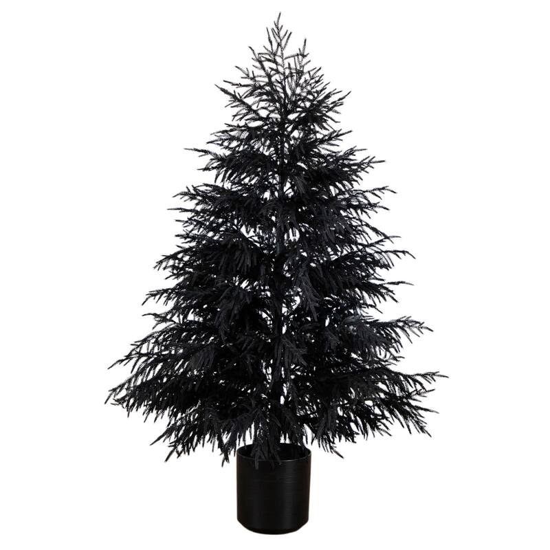 Potted Norfolk Pine Halloween Artificial Tree - 6' - Unlit