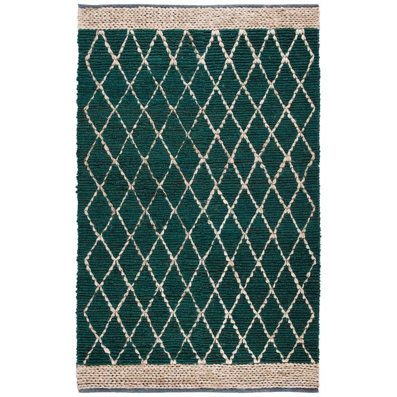 SAFAVIEH Handmade Natural Fiber Foolke Casual Jute Trellis Rug