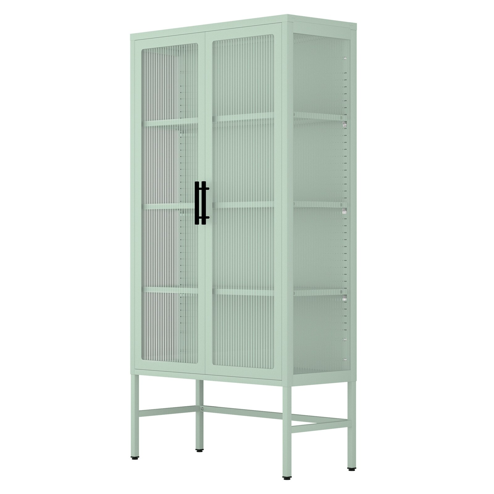 Middelbrook Designs Tall Sliding Groove Door Storage Cabinet - On Sale -  Bed Bath & Beyond - 33618045