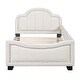 preview thumbnail 3 of 32, Low-Profile Platform Bed Grounded Bed in Velvet Frame