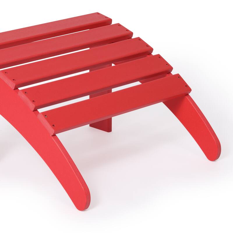 Polytrends Laguna Hdpe All Weather Outdoor Patio Foldable Ottoman