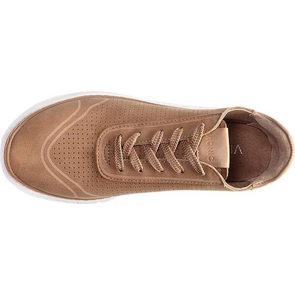 Shop Vionic Women S Riley Sneaker Sand Leather Nubuck Overstock