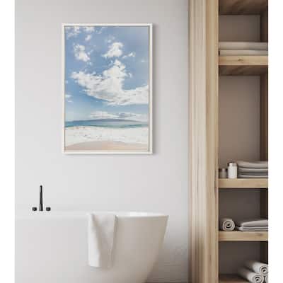 Kate and Laurel Sylvie Beach Framed Canvas by Alicia Abla
