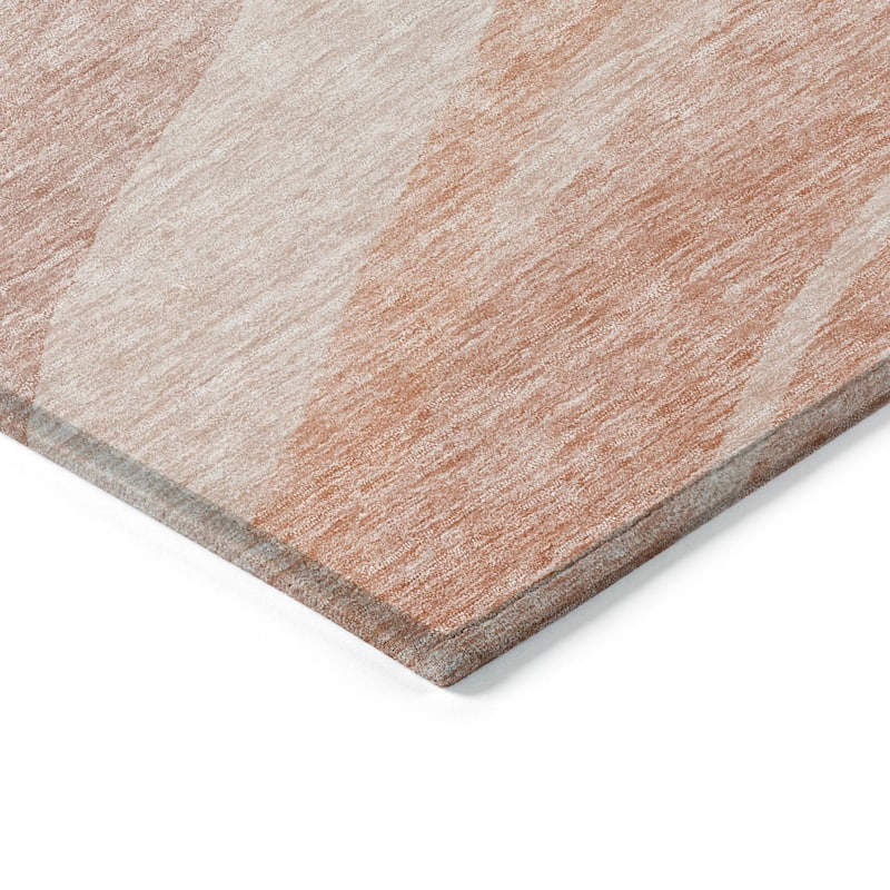 Machine Washable Indoor/ Outdoor Contemporary Deco Chantille Rug
