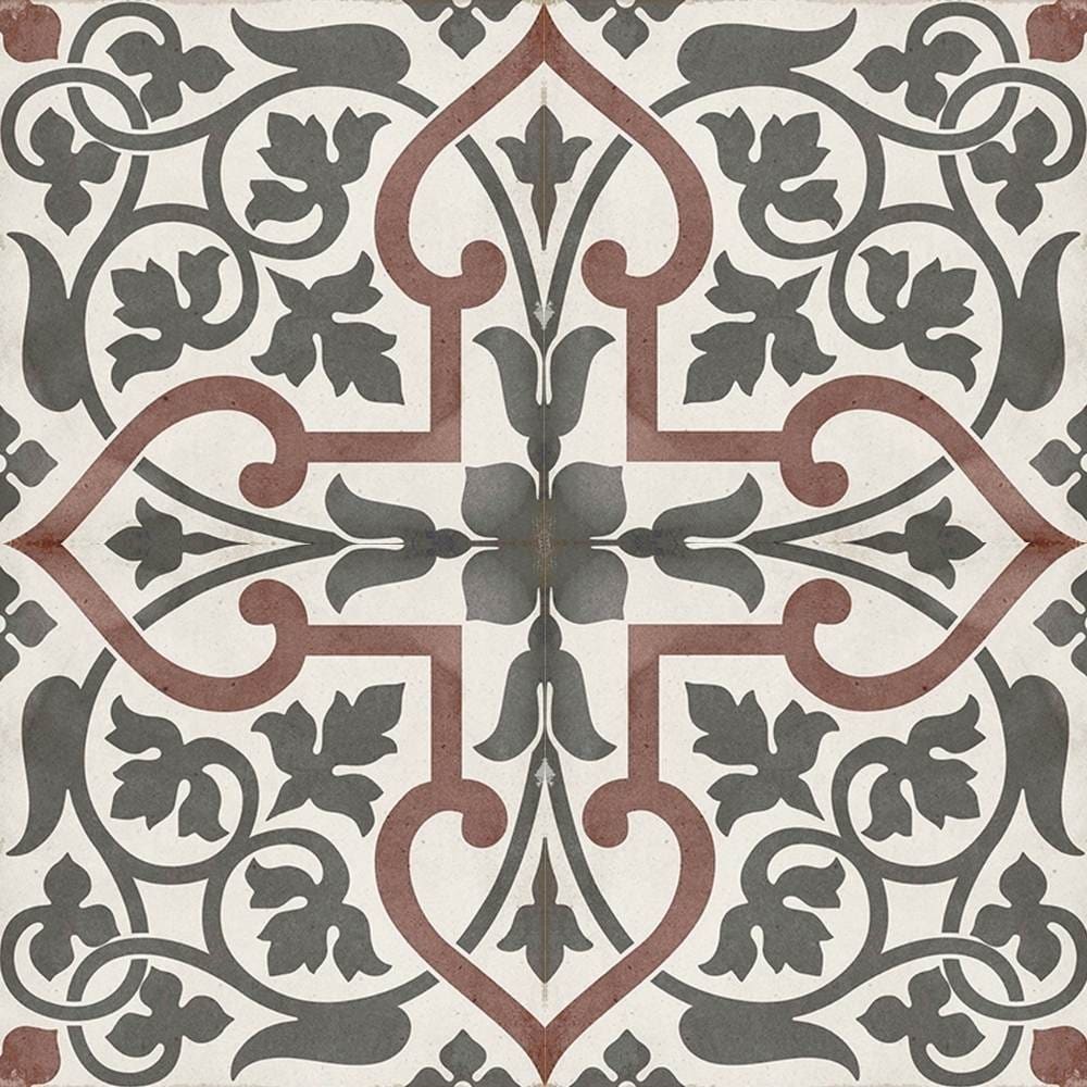 The Tile Life Seville Art 8 x 8 Matte Porcelain Floor and Wall Tile