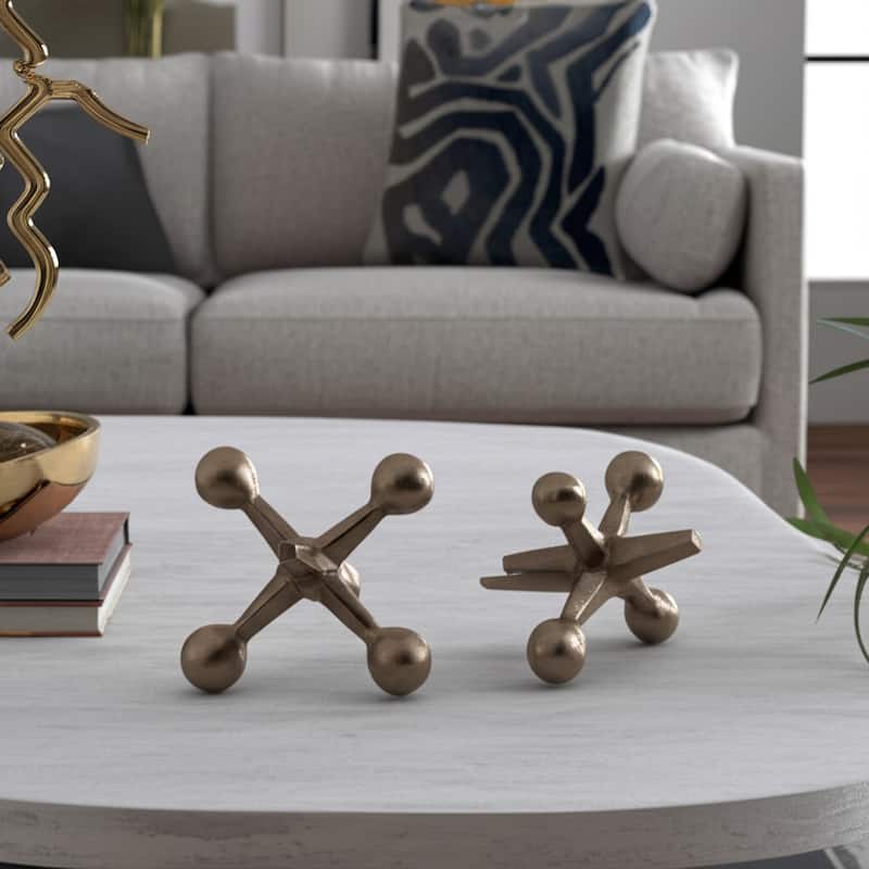 Metal Aluminum Cast Decorative Object Modern Sculptural Design
