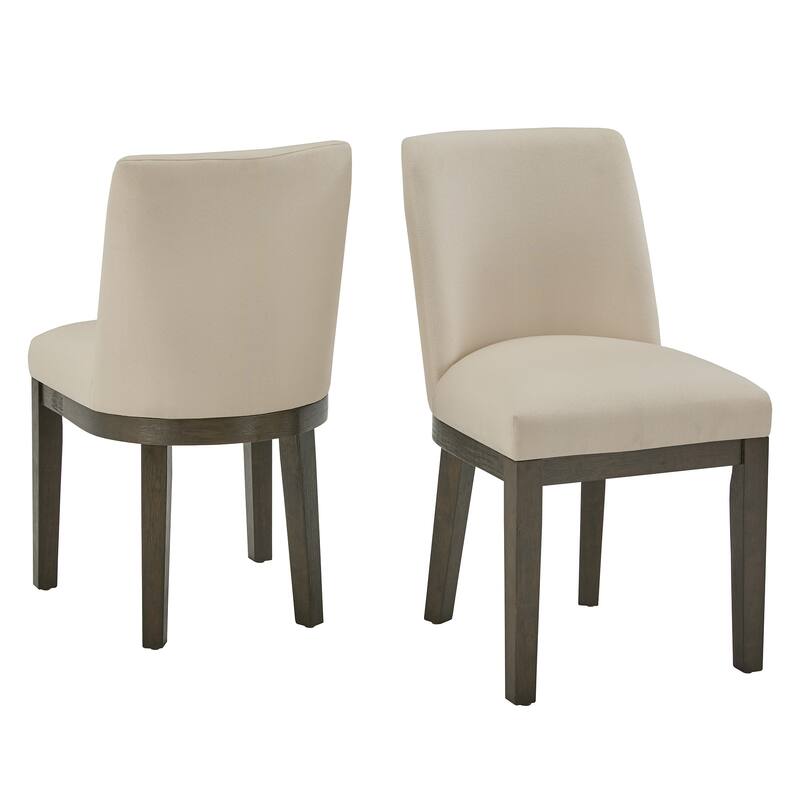 Tromso Weathered Grey Finish Fabric Dining Chair (Set of 2) by iNSPIRE Q Modern